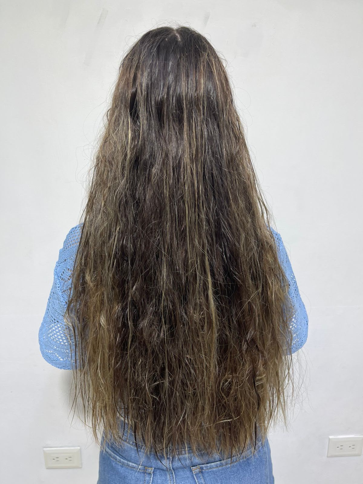 Cabello antes de Perla Negra